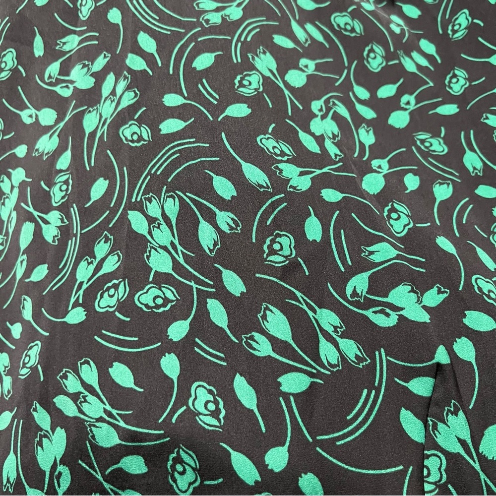 Satin Asymmetrical Floral Midi Skirt - Picture 7 of 8